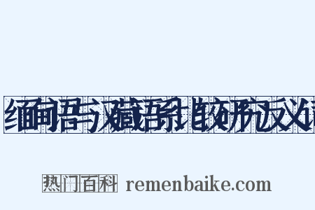 缅甸语与汉藏语系比较研究反义词是什么意思的图片